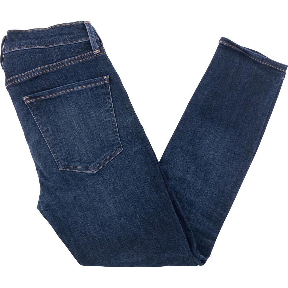 AGOLDE Womens 27 Riley High Rise Straight Crop Jeans Dark Wash Denim USA